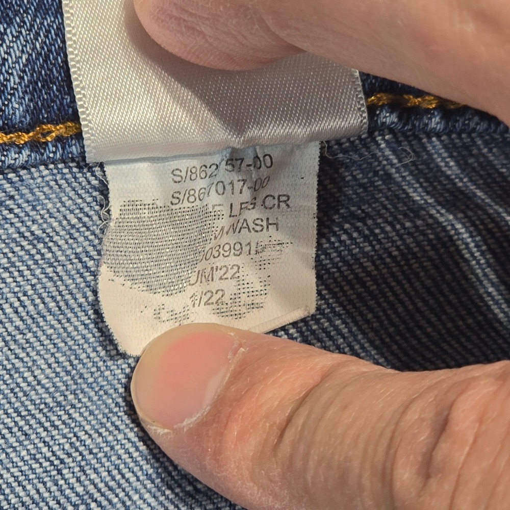 Banana Republic Wide Leg Jeans 27/4 Medium Wash Raw Hem High Rise 862757-008 - Picture 7 of 16